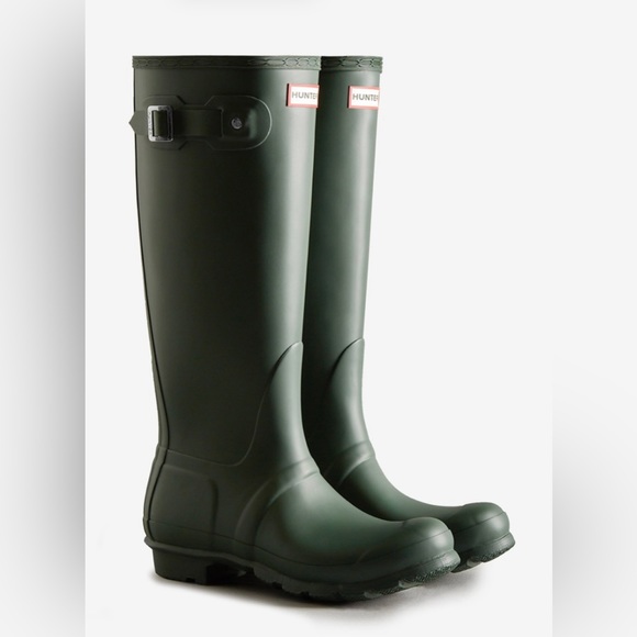 Hunter Shoes - Hunter Original Tall Matte Green Rainboots